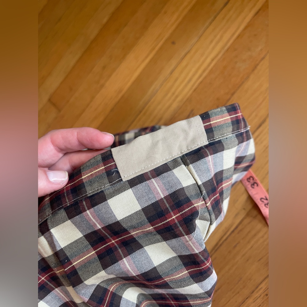 60s Vintage Plaid Cigarette Skinny Pants - Picture 8 of 9